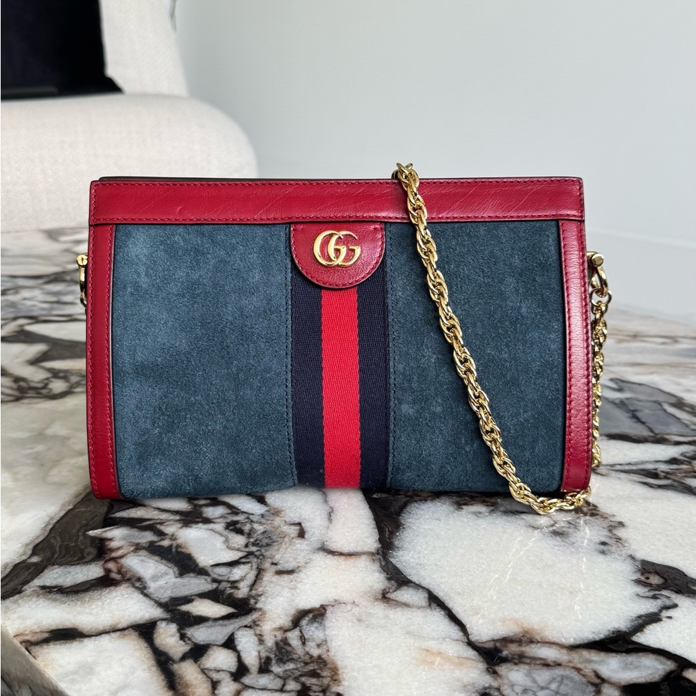 Gucci Ophidia Suede Shoulder bag
